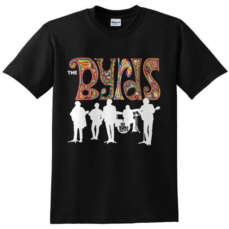 THE BYRDS BAND Vintage Men’s T Shirt Hot Sale Summer Short Sleeve Tees Cotton Crew Neck Tops S to 3XL