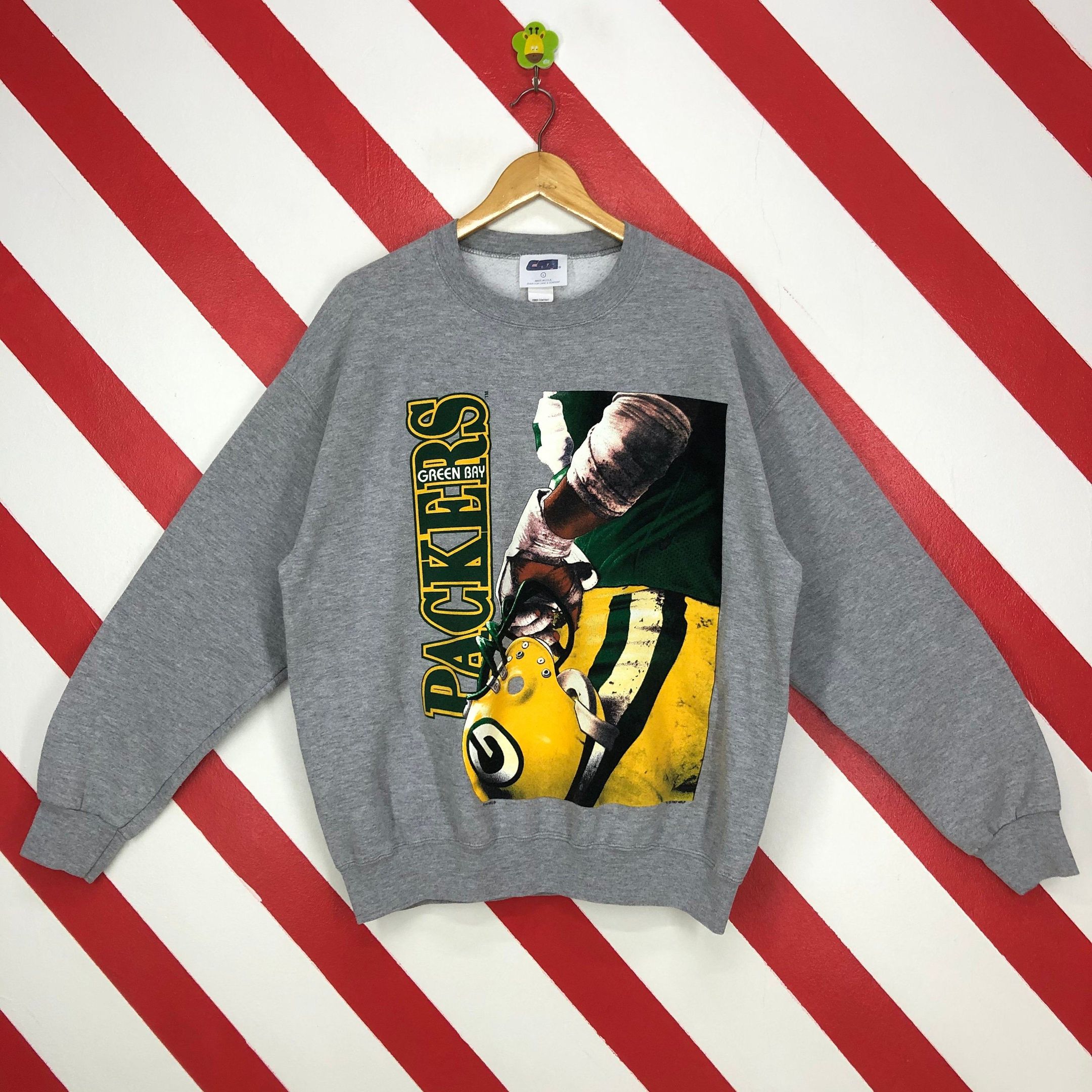 Vintage 90S Green Bay Packers Packers Crewneck Green Bay Packers Sweater Pullov