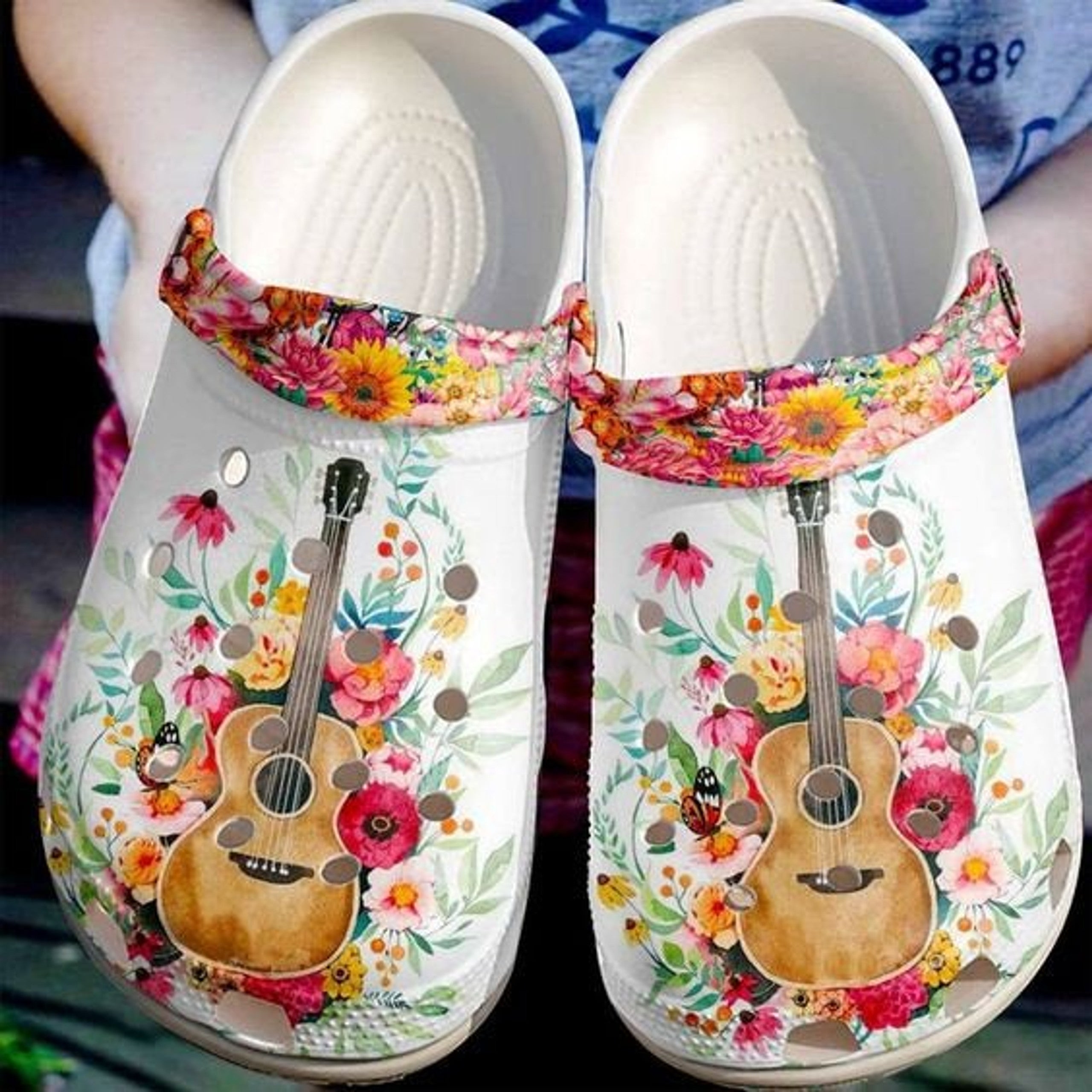 Guitar Personalized Crocs Crocband Crocs Clog Shoes Crocband For Women And Men