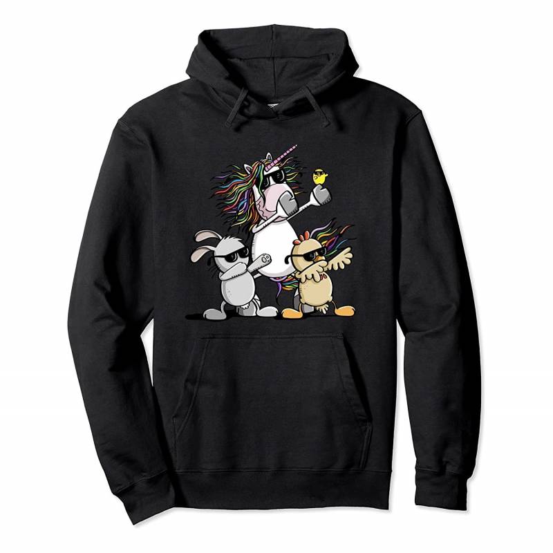 Dabbing Easter Team I Dab Dance Unicorn Bunny Chicken Fun Pullover Hoodie