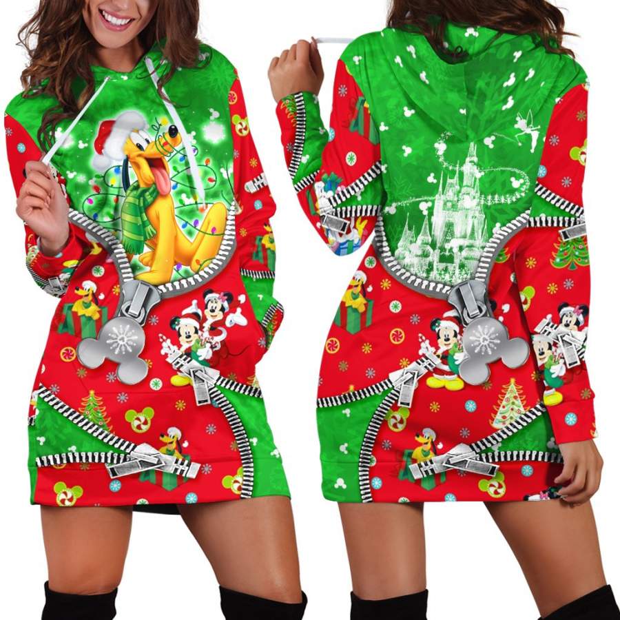 Pluto Christmas Hoodie Dress