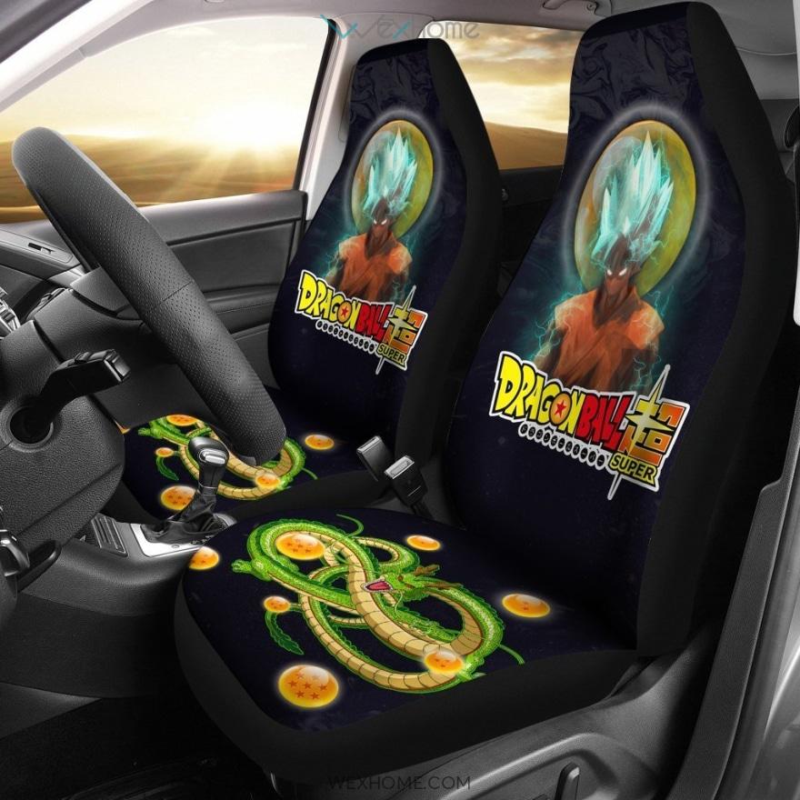 Goku Saiyan Blue Shenron Dragon Ball Anime Art Car Seat Covers