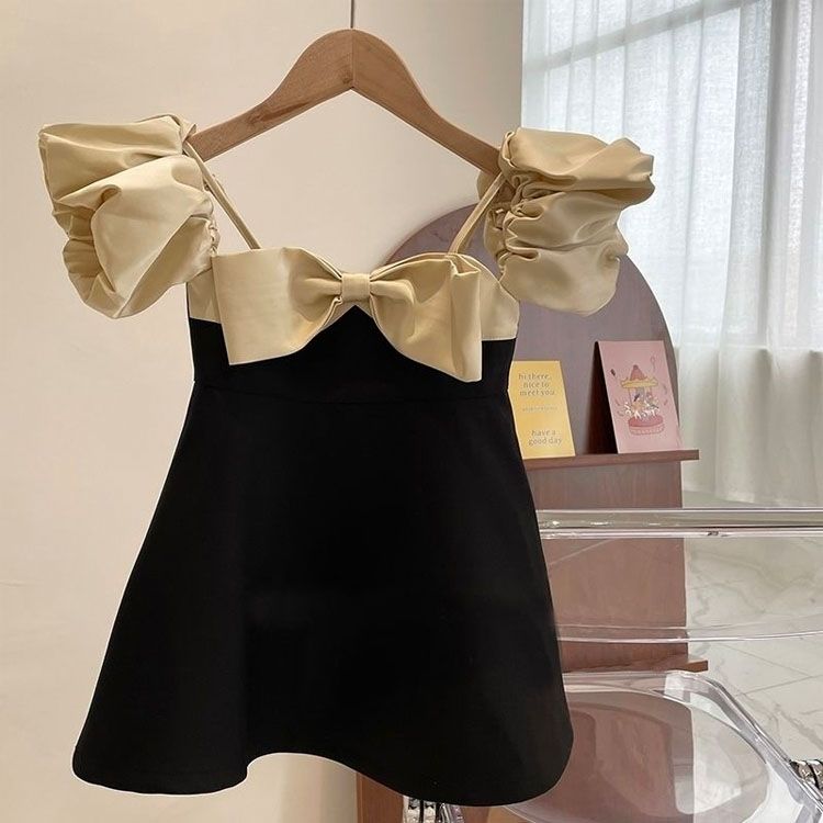 2022 Girls Summer Dress Fashion Bow Birthday Party Princess Dresses Clothing Children Outfits Vestidos alx