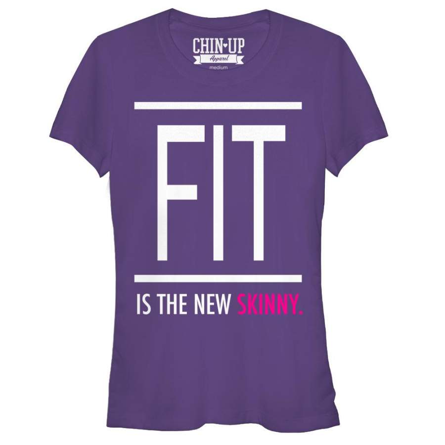 CHIN UP Junior’s Fit is In  T Shirt Purple