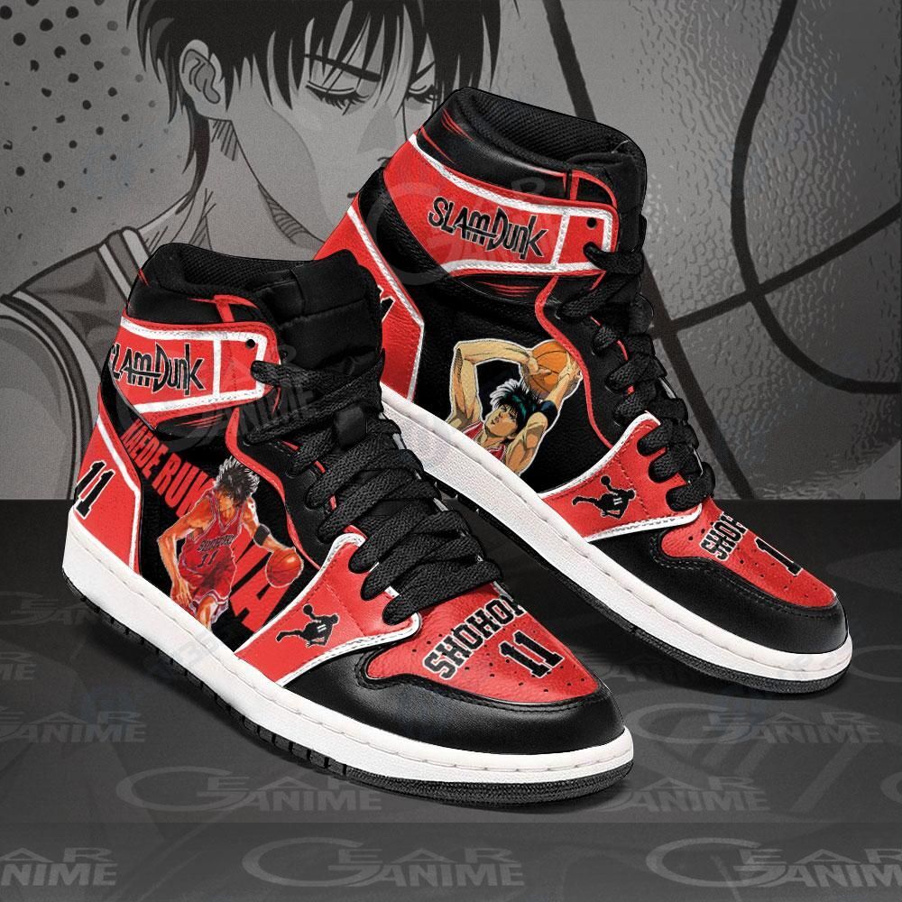 Kaede Rukawa Sneakers Slam Dunk Anime Shoes Mn12 Air Jordan 13 Shoes Hajd2403314