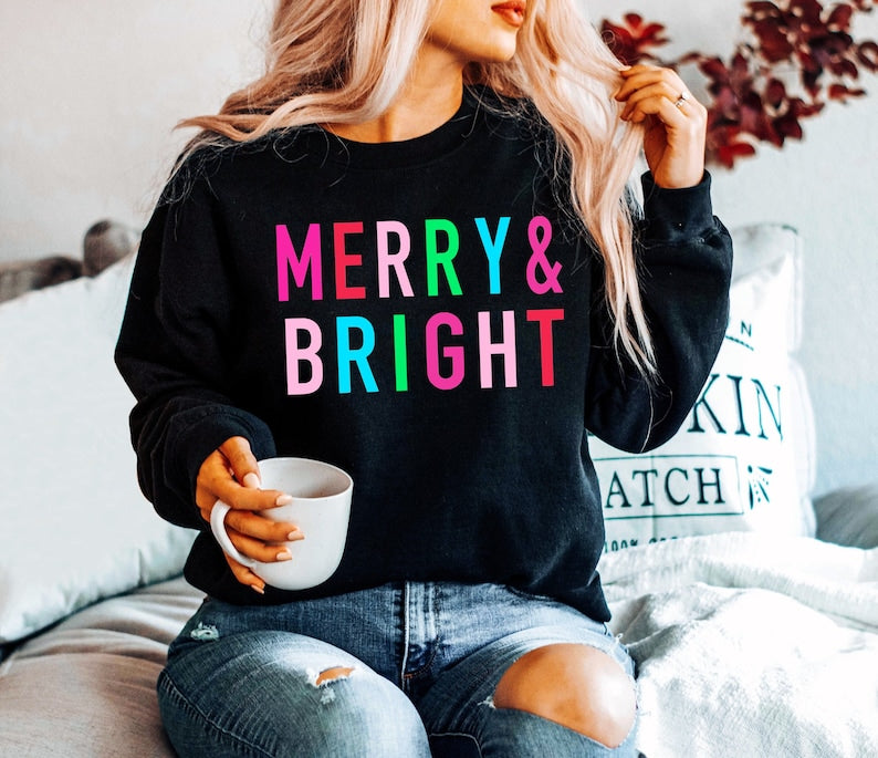 Merry Christmas Sweatshirt 2D Crewneck Sweatshirt All Over Print Sweatshirt For Women Sweatshirt For Men Sws4444