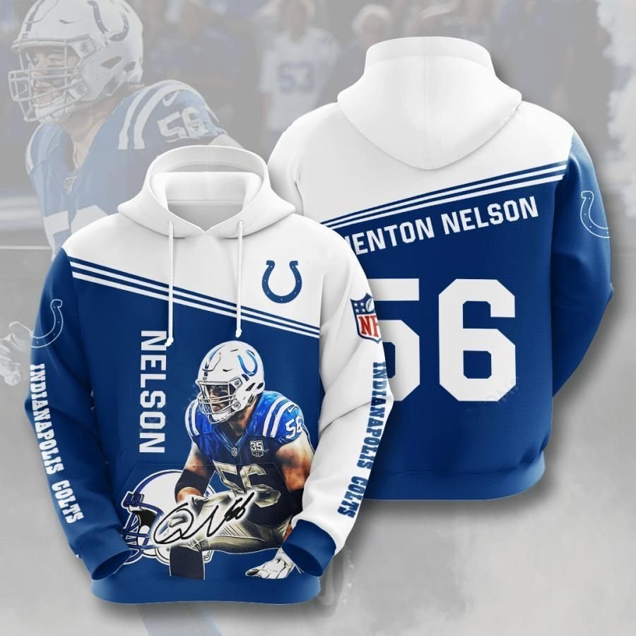 Quenton Nelson Indianapolis Colts All Over Printed Hoodie TN210913