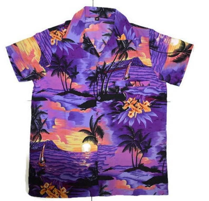 Sea Purple Amazing Design Hawaii Shirt Ha99849