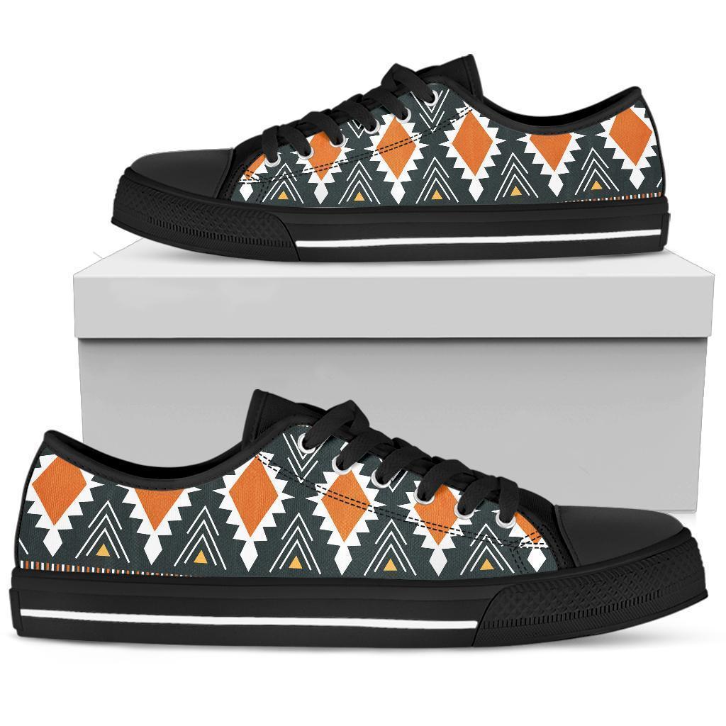 Greek Life Shoes – Ashanti Geometric Kente Low Top