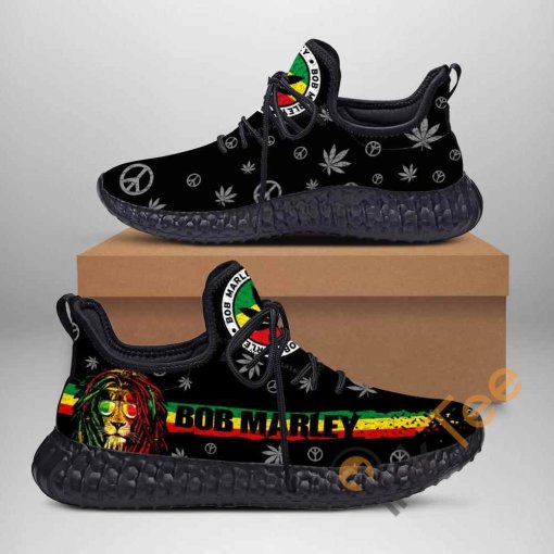 Bob Marley Colorful Lion Custom Shoes Personalized Name Yeezy Sneakers