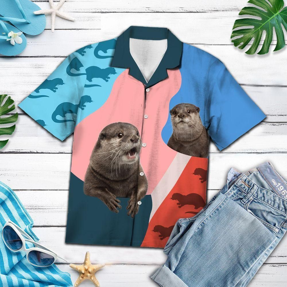 Otter Lover Aloha Hawaii Shirt Colorful Short Sleeve Summer Beach Casual For Men And Women Ha4101