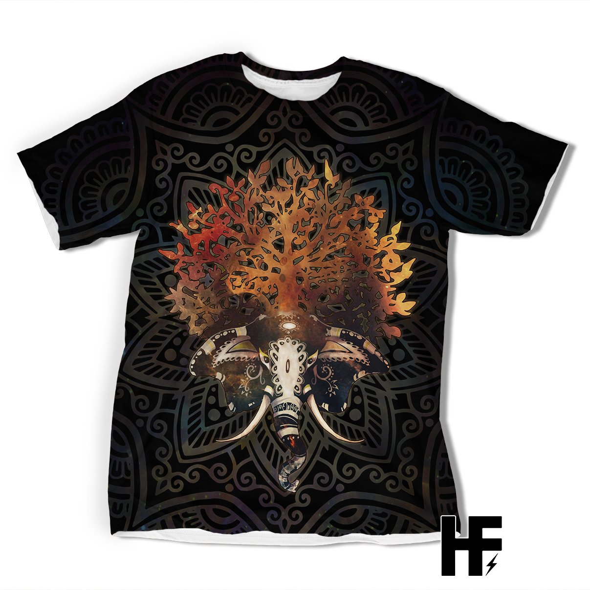 Elephant Tree Of Life Ez07 1303 All Over T-Shirt