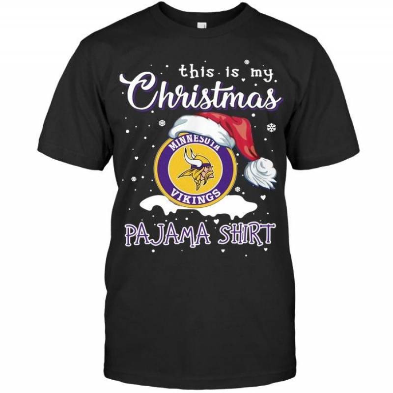 This Is My Christmas Minnesota Vikings Pajama Shirt T Shirt