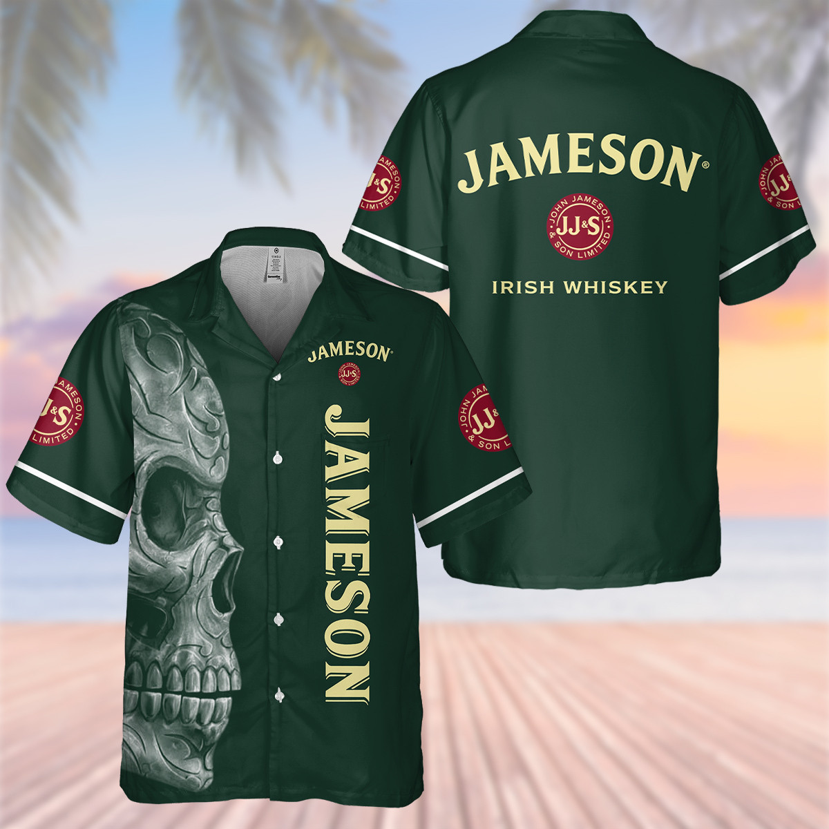 Jms Skull Hawaii Shirt Ha83250