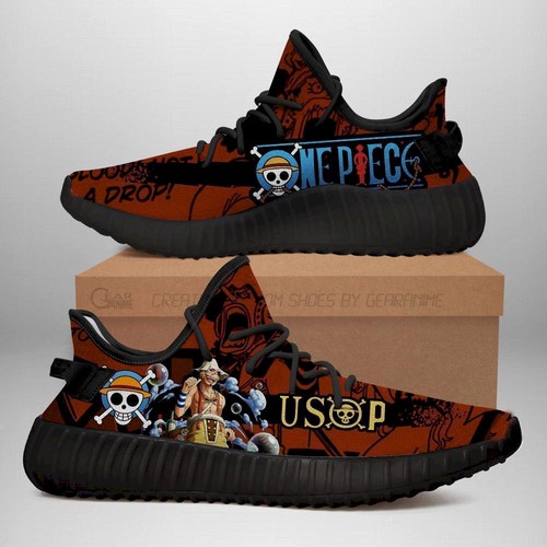 Best Usop Yeezy Shoes One Piece Anime Shoes Fan Gift  For Sale