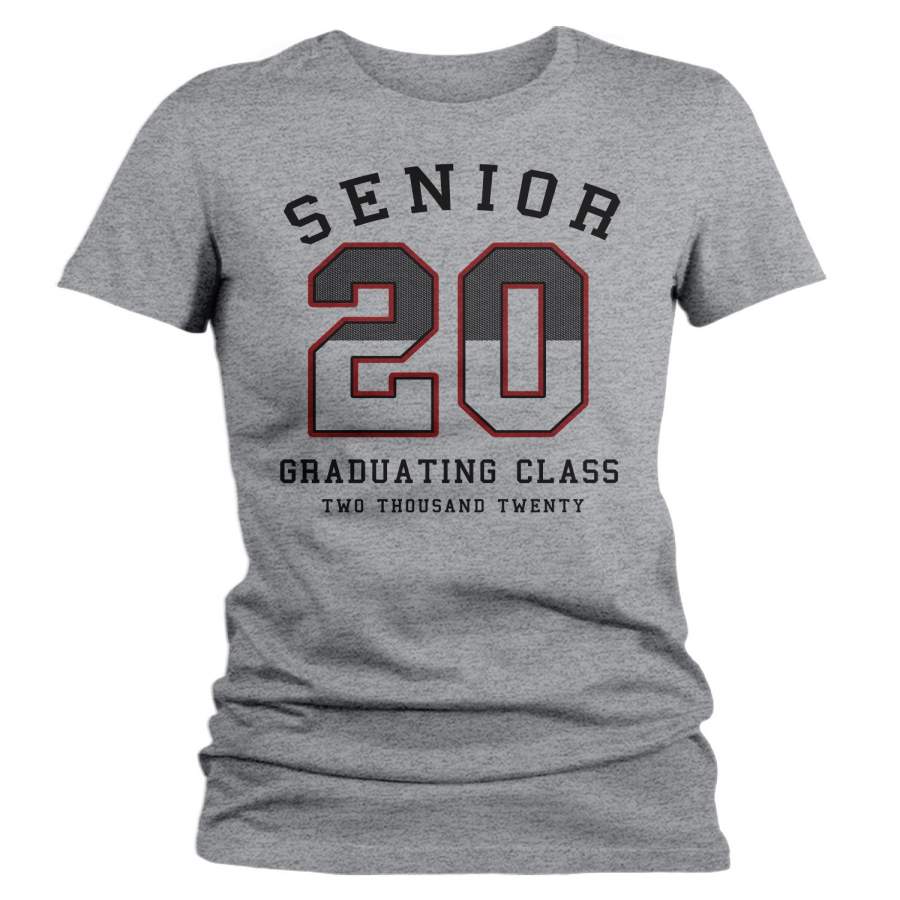 Womenâ€™s Senior 2020 T Shirt Athletic Shirt Vintage Senior 2020 Shirts