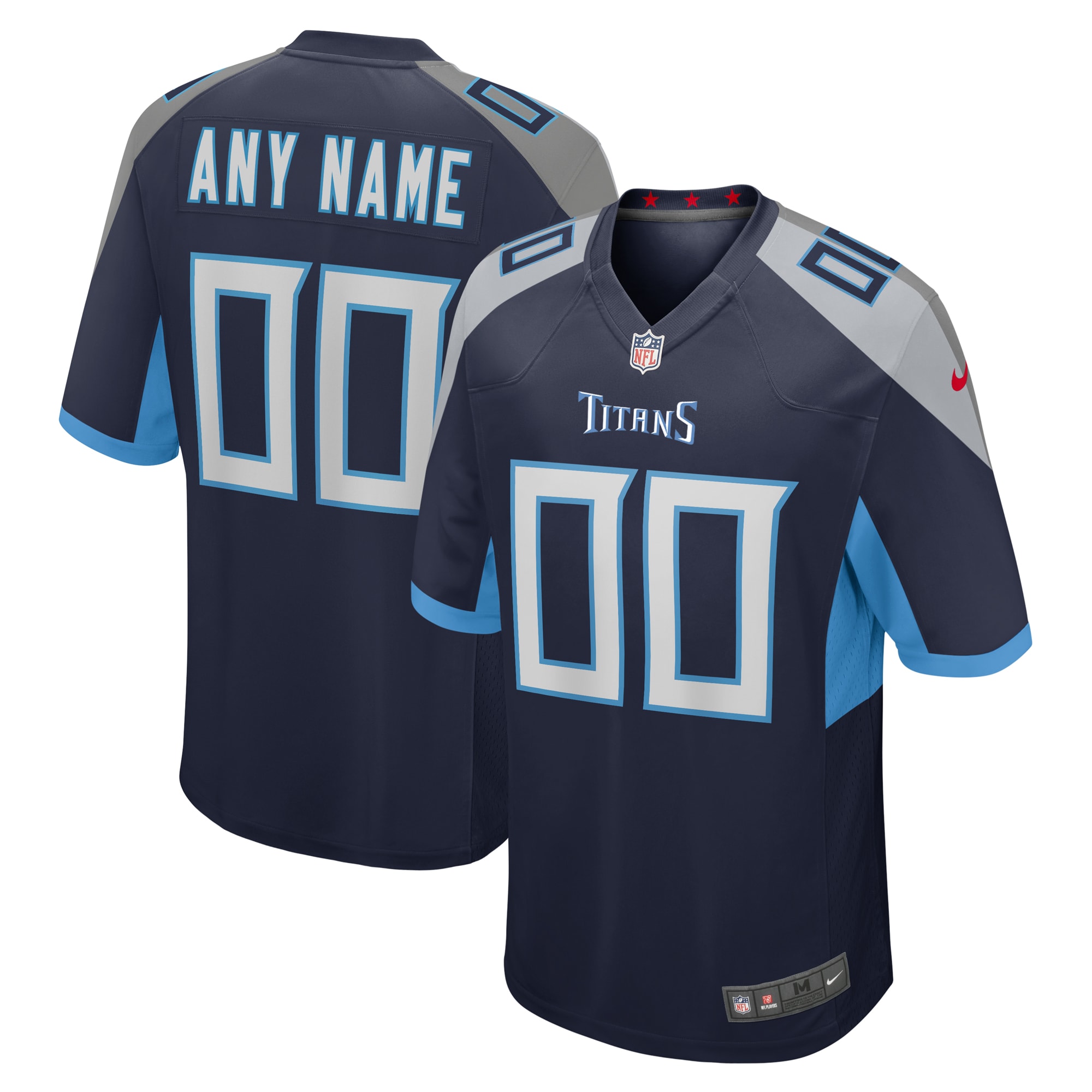 Tennessee Titans Custom Jersey – Navy