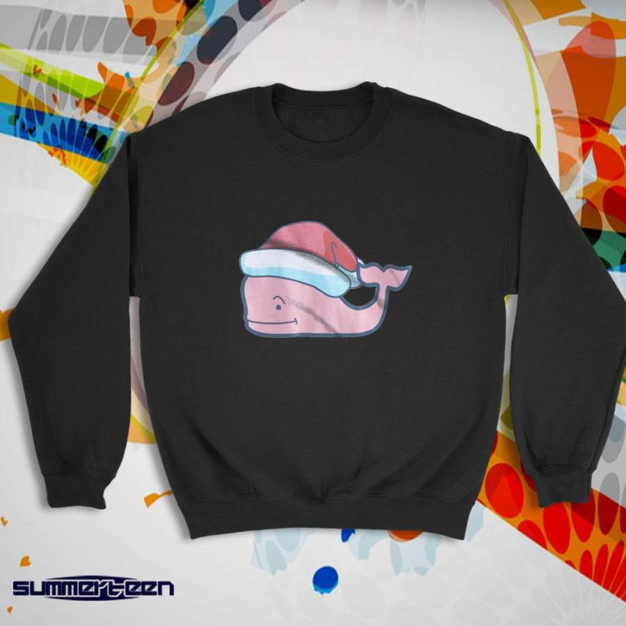 Santa Whale Funny Christmas Women’S Sweatshirt