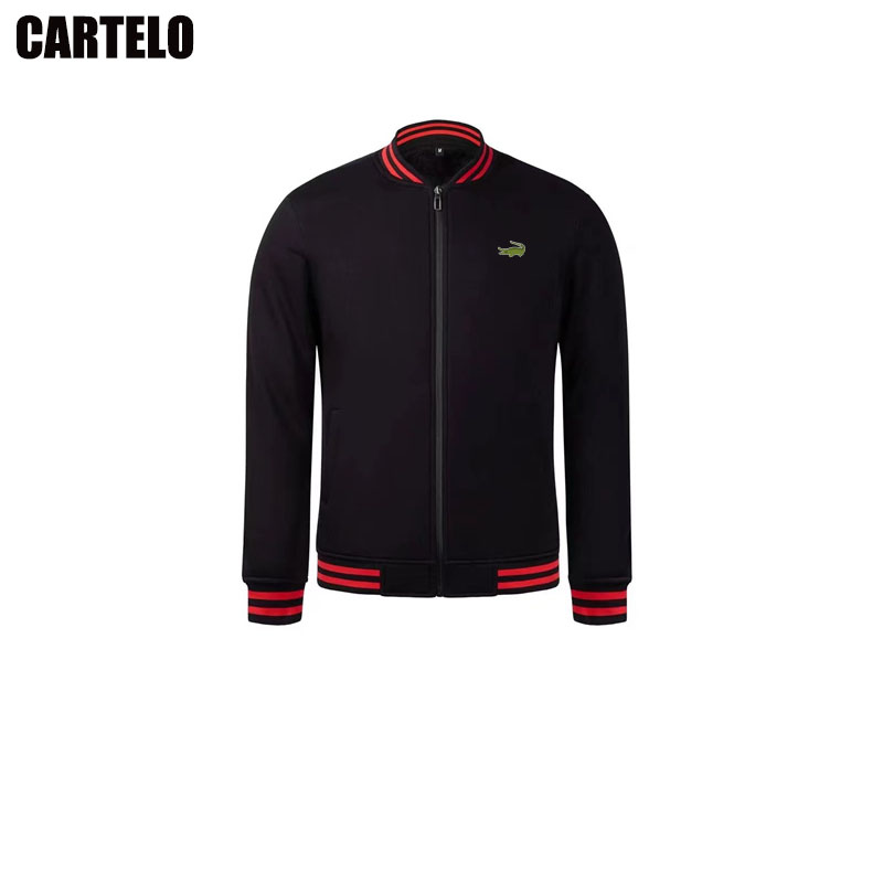 CARTELO Embroidery Autumn and Winter New High Quality Cotton Zipper Jacket Men’s Baseball Jersey Couple’s Casual Weaving Sweater alx