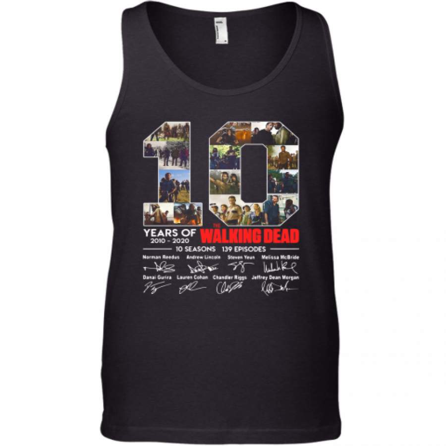 10 Years Of The Walking Dead Signature Tank Top T-Shirt
