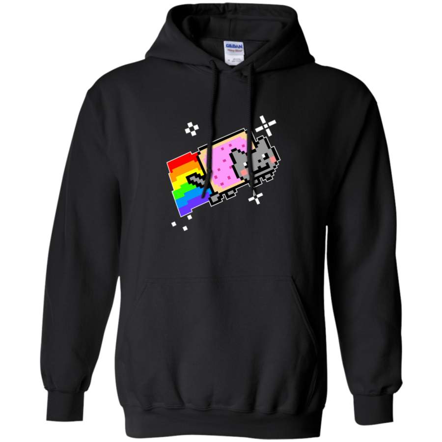 AGR Nyan Cat Rainbow Gildan Pullover Hoodie