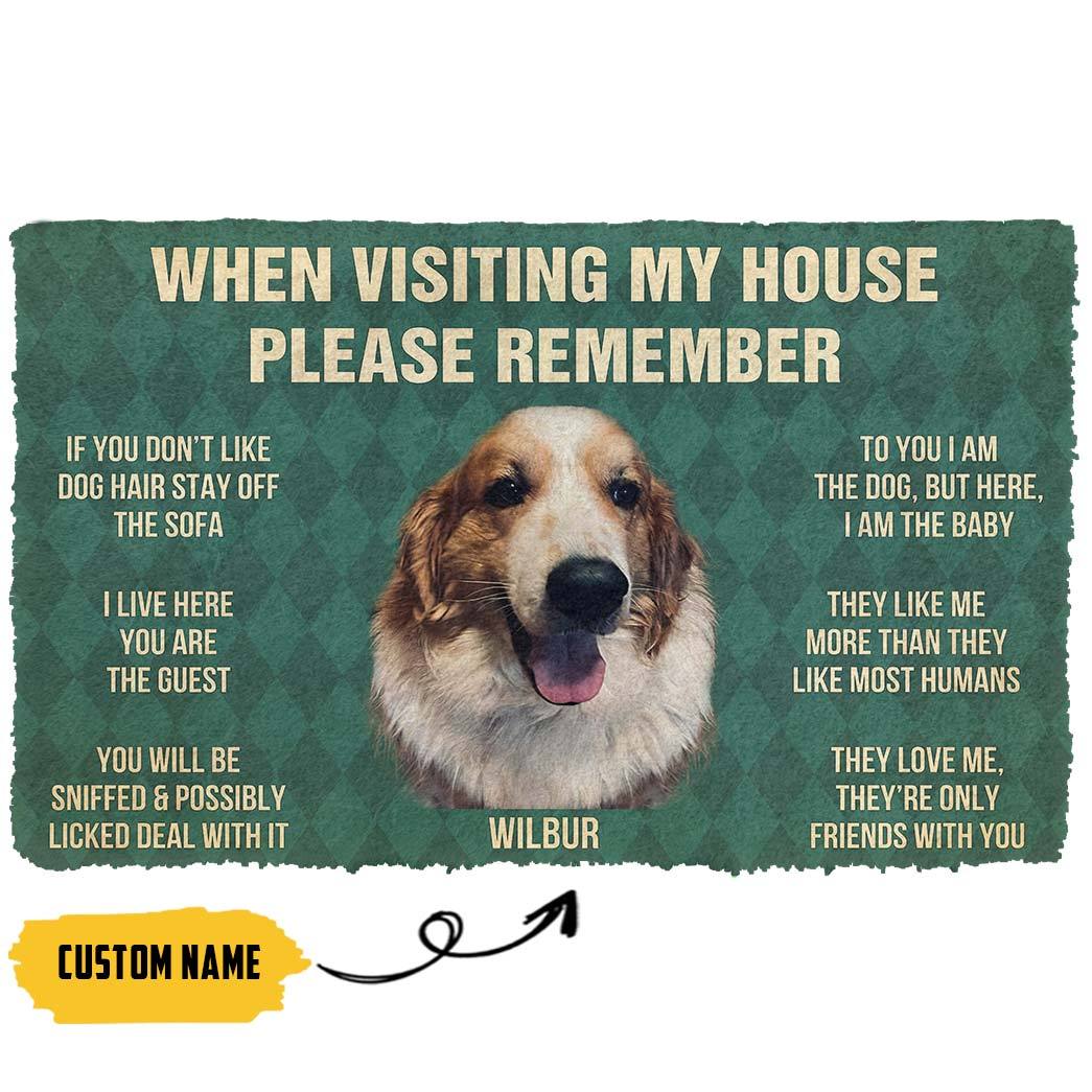 Gearhumans 3D Please Remember Wilbur House Rules Custom Doormat