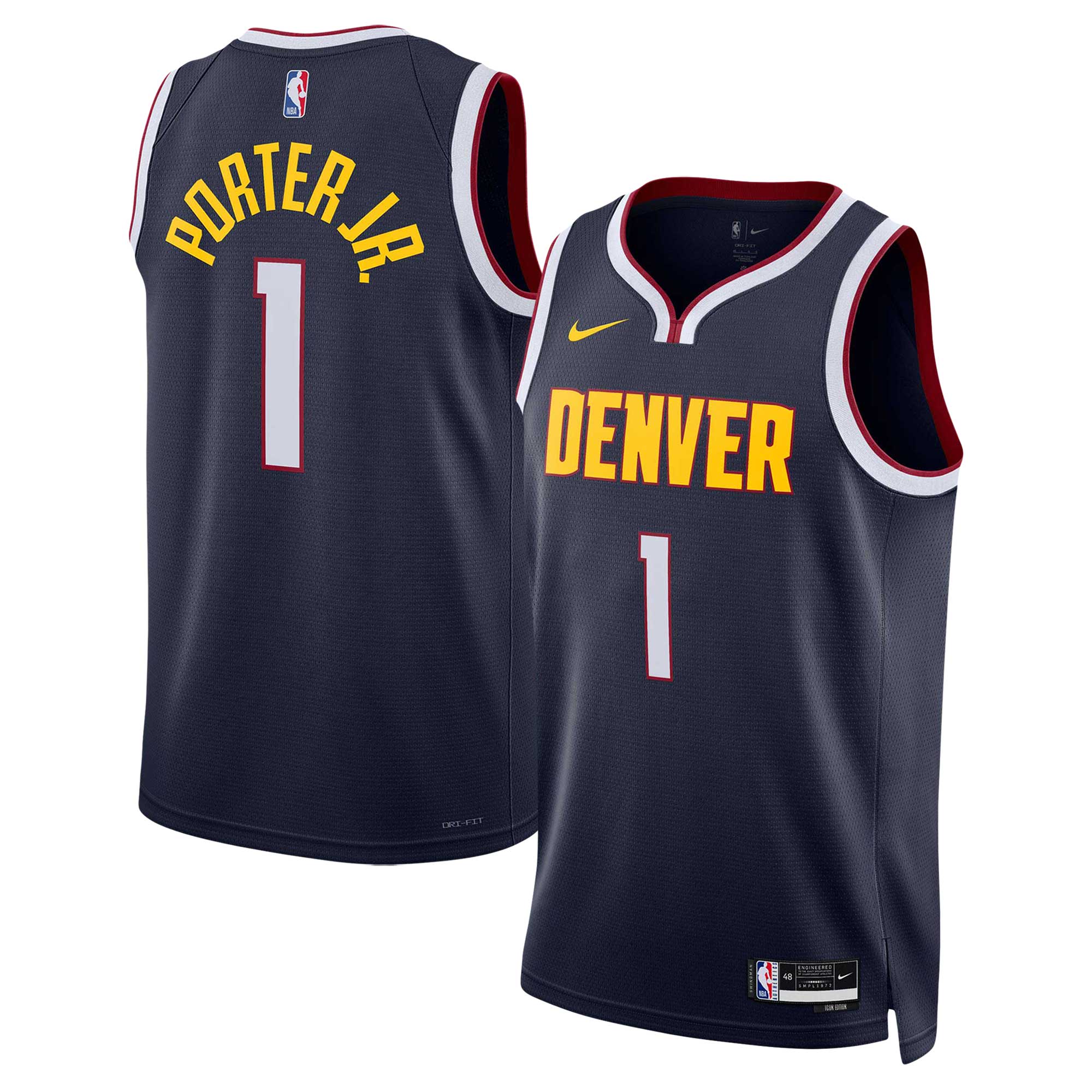 Michael Porter Jr. Denver Nuggets Unisex Swingman Jersey – Icon Edition – Navy