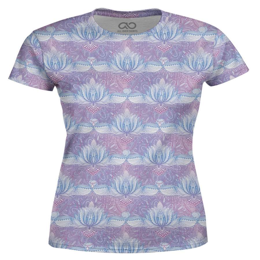 Cotton Candy Lotus Skies Women’s T-shirt