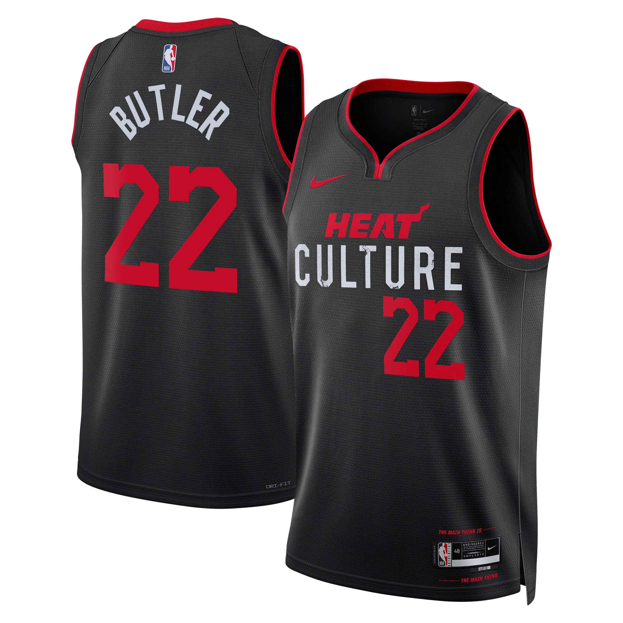 Miami Heat City Edition Swingman Jersey 23 – Black – Jimmy Butler – Unisex