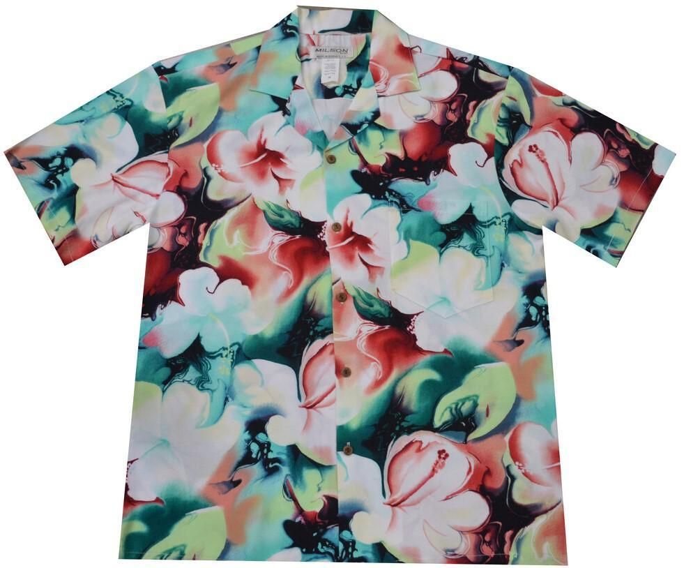 Splash Hibiscus Hawaii Shirt Ha36631