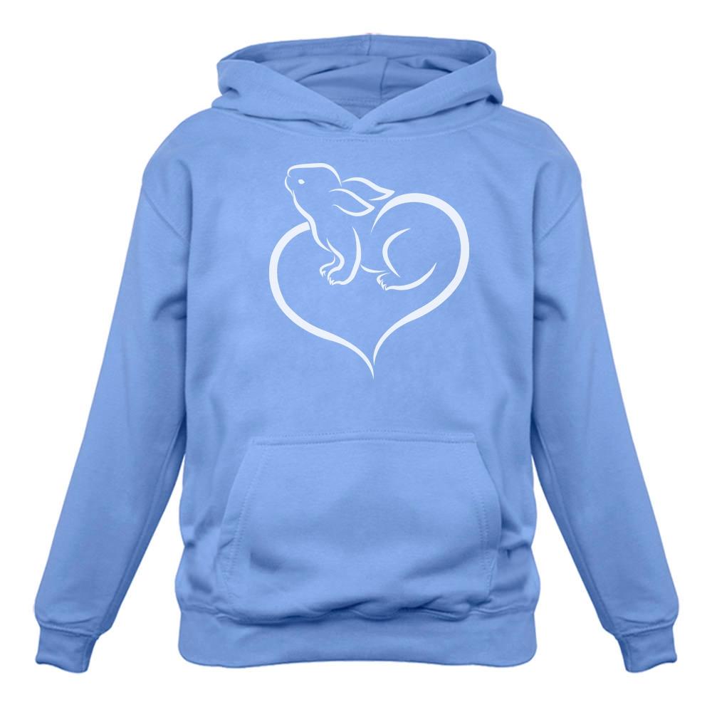 Love Heart Bunny Women Hoodie