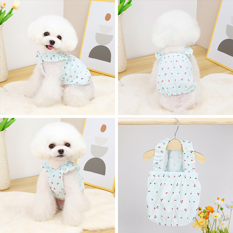 Dog Summer Clothes 2022 Cute Puppy Dress Clothes Cat Dog Dress Spring Dog Vest For Yorkie, Chihuahua, French Bulldog alx