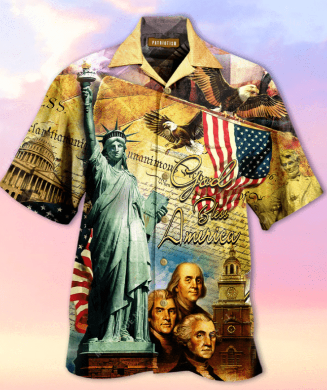 Shop From 1000 Unique Patriotism God Bless American Hawaii Aloha Shirts V Ha103087