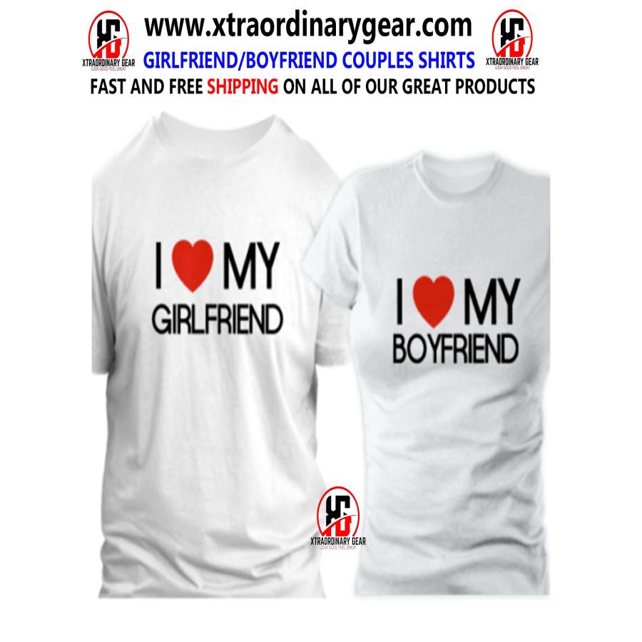 (Boyfriend and GirlFriend) Couple Shirts, Anniversary Shirts, Couple Shirts, Anniversary Hubby and wife, Matching Couple, Gift for her, Gift for him (FREE SHIPPING)