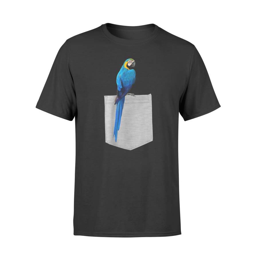 Animal In Your Pocket Blue Gold Macaw Parrot T-Shirt