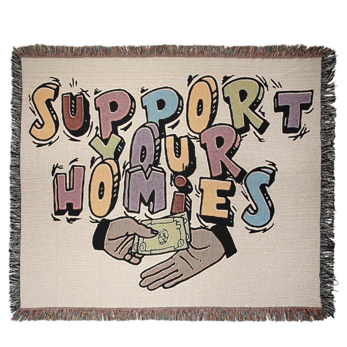 Support Your Homies Throw Blanket