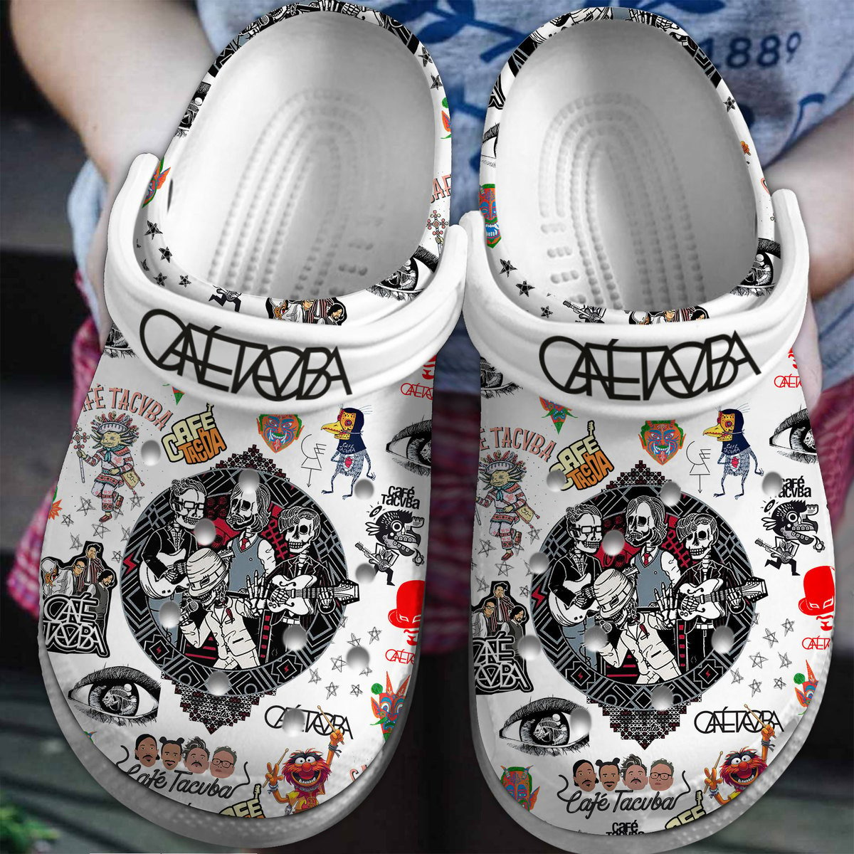 Cafe Tacvba Music Crocs Crocband Clogs Shoes Comfortable For Men Women and Kids