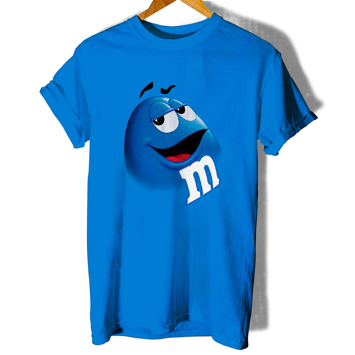 M And M Chocolate Candy Blue Women T-Shirt