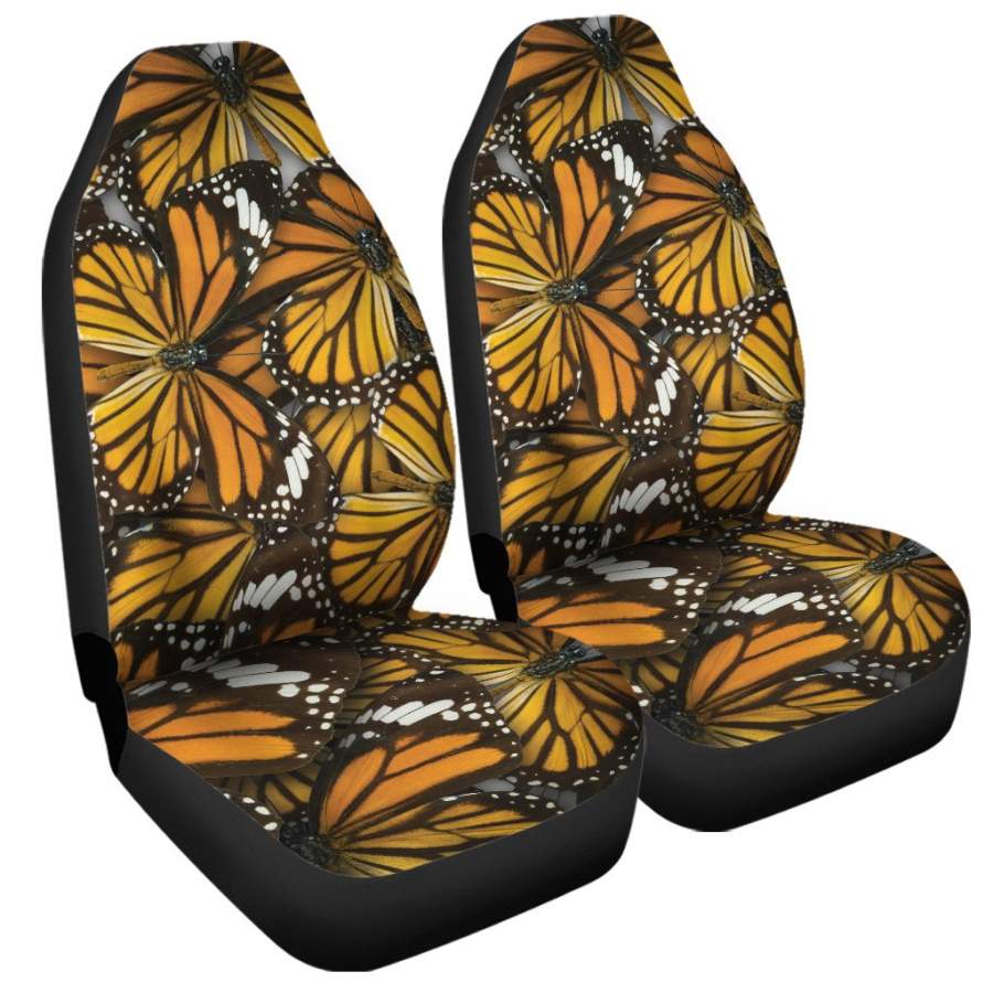 Tiger Monarch Butterfly Pattern Print Universal Fit Car Seat Covers