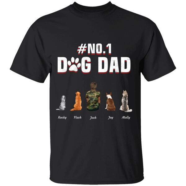 Best Bunkin’ Papa Ever Personalized Dog T-Shirt Ts-Tu117