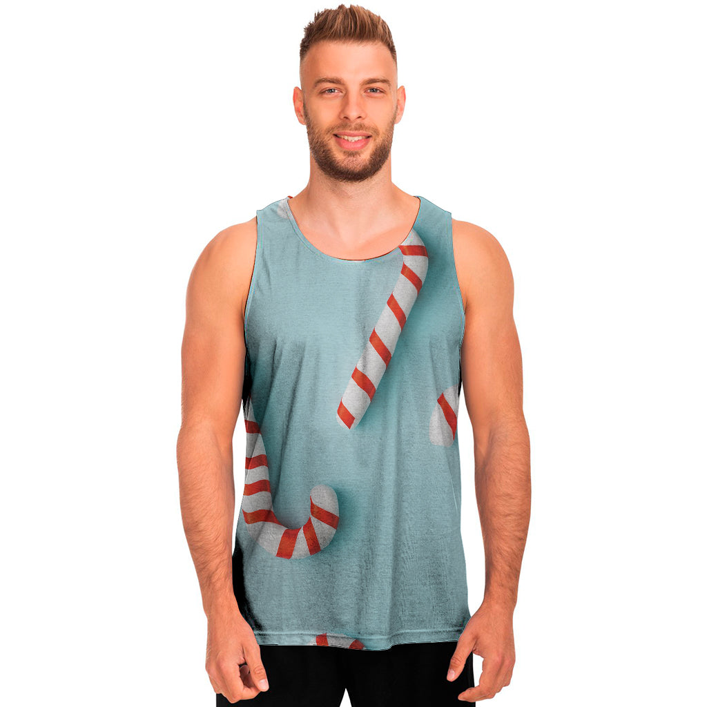 Christmas Candy Candies Pattern Print Men’S Tank Top