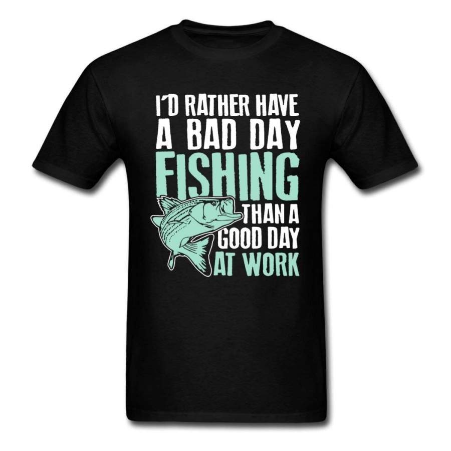 Bad Day Fishing Funny Quote Men’S T-Shirt