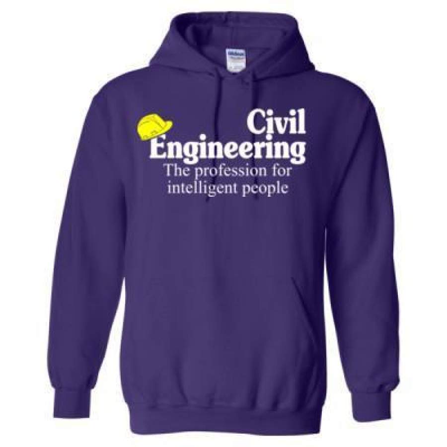 AGR Civil Engineering The Profession For Intelligent People – Heavy Blend™ Hooded Sweatshirt