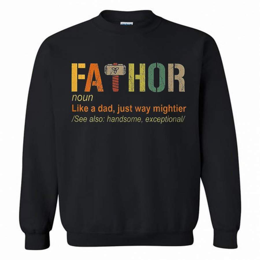 Viking Fa-Thor Father’s Day Gift Crewneck Sweatshirt