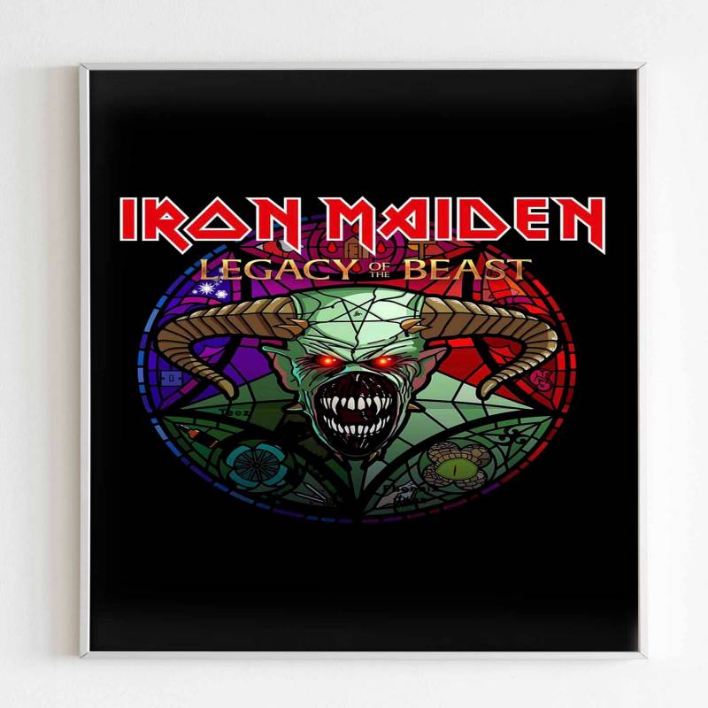 Iron Maiden Legacy Of The Beast Logo Poster - Poster Art Design
