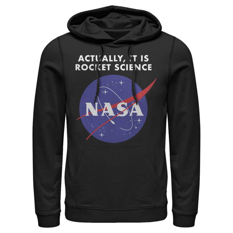 NASA Men’s Rocket Science Logo  Lightweight Hoodie