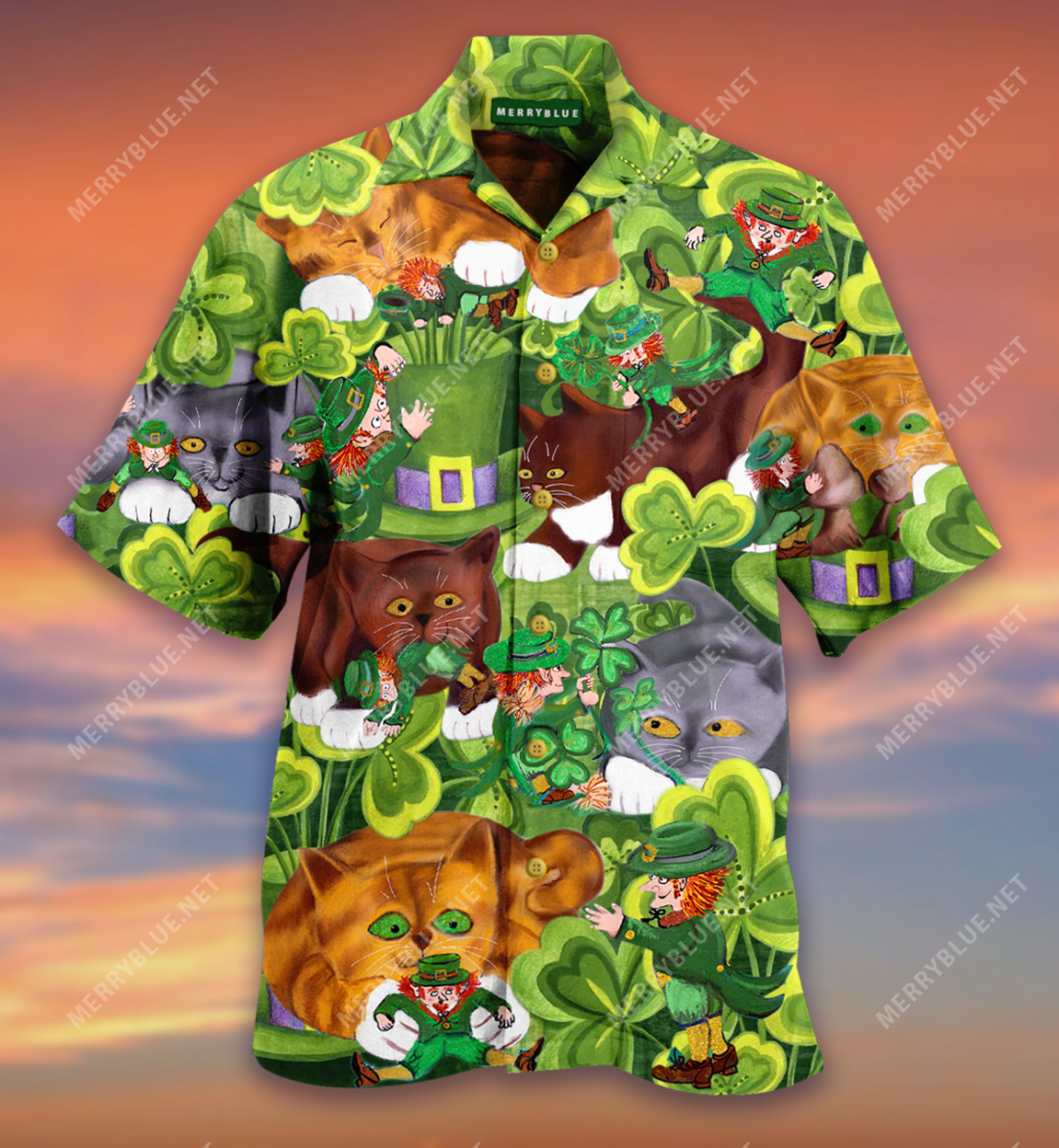 I Found You Leprechauns Meow Hawaii Shirt Ha10475