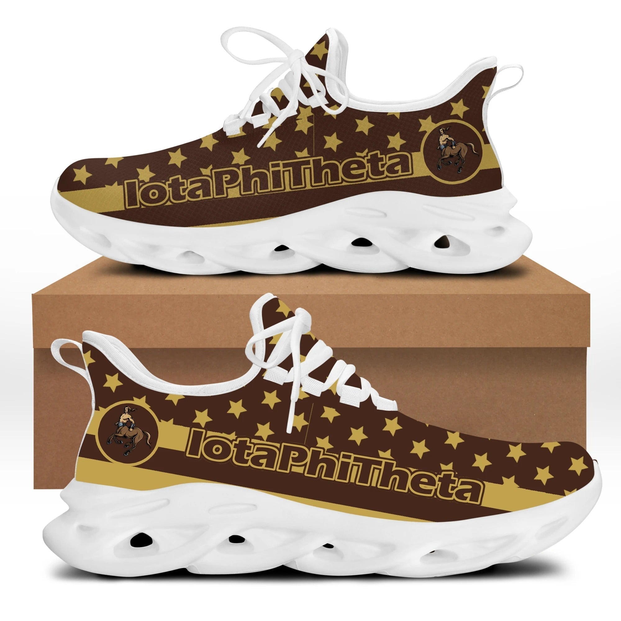 Wonder Print Footwear – Iota Phi Theta Stars Clunky Sneakers Lt10