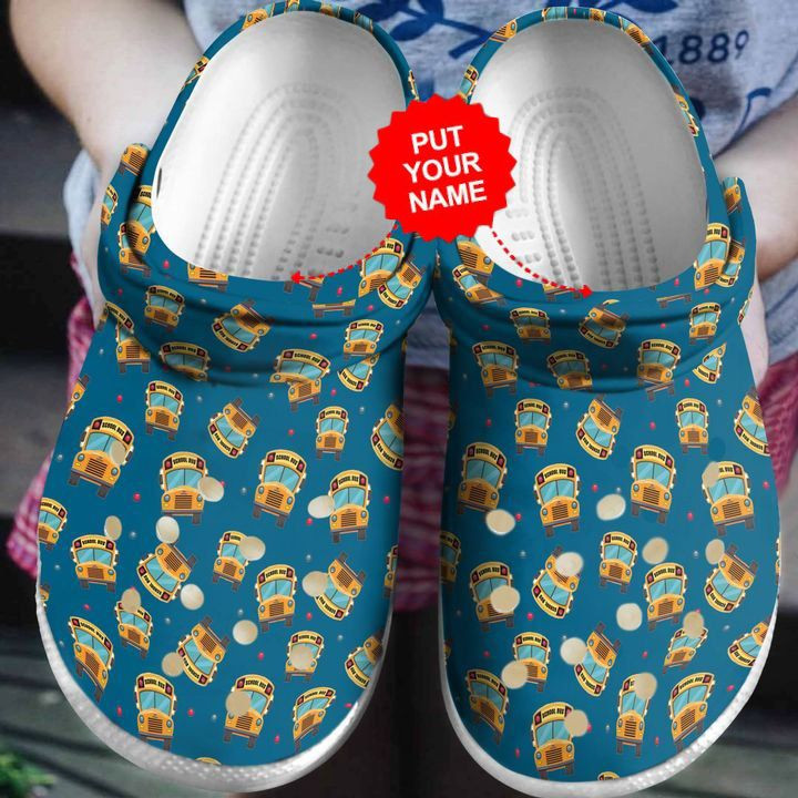 School Crocs – Bus Driver Pattern Clog Shoes For Men And Women