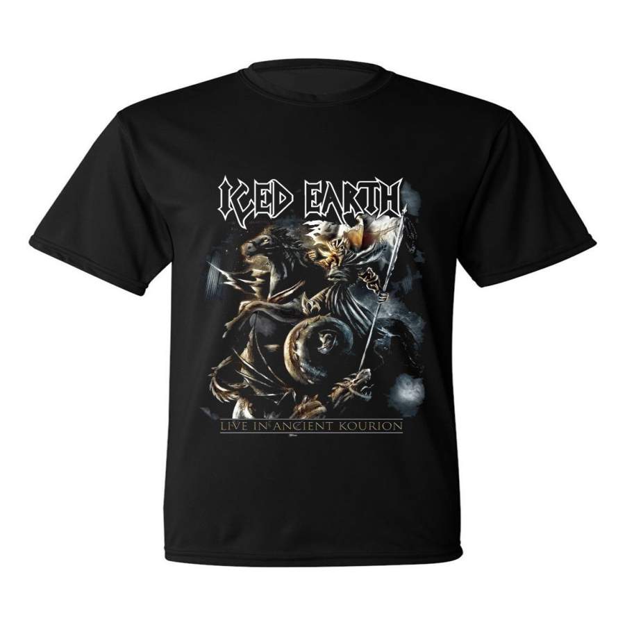 Fashion Personality Pattern Cotton Men’S T-Shirt Ice Earth Heavy Metal Band Tour Black T Shirt Mens Funny Tshirts